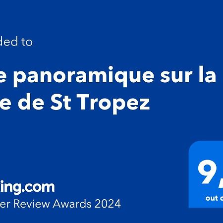Villa Vue panoramique sur la baie de St Tropez à Les Issambres Extérieur photo